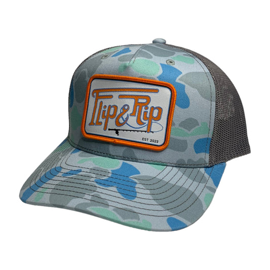 Blue Camo Trucker