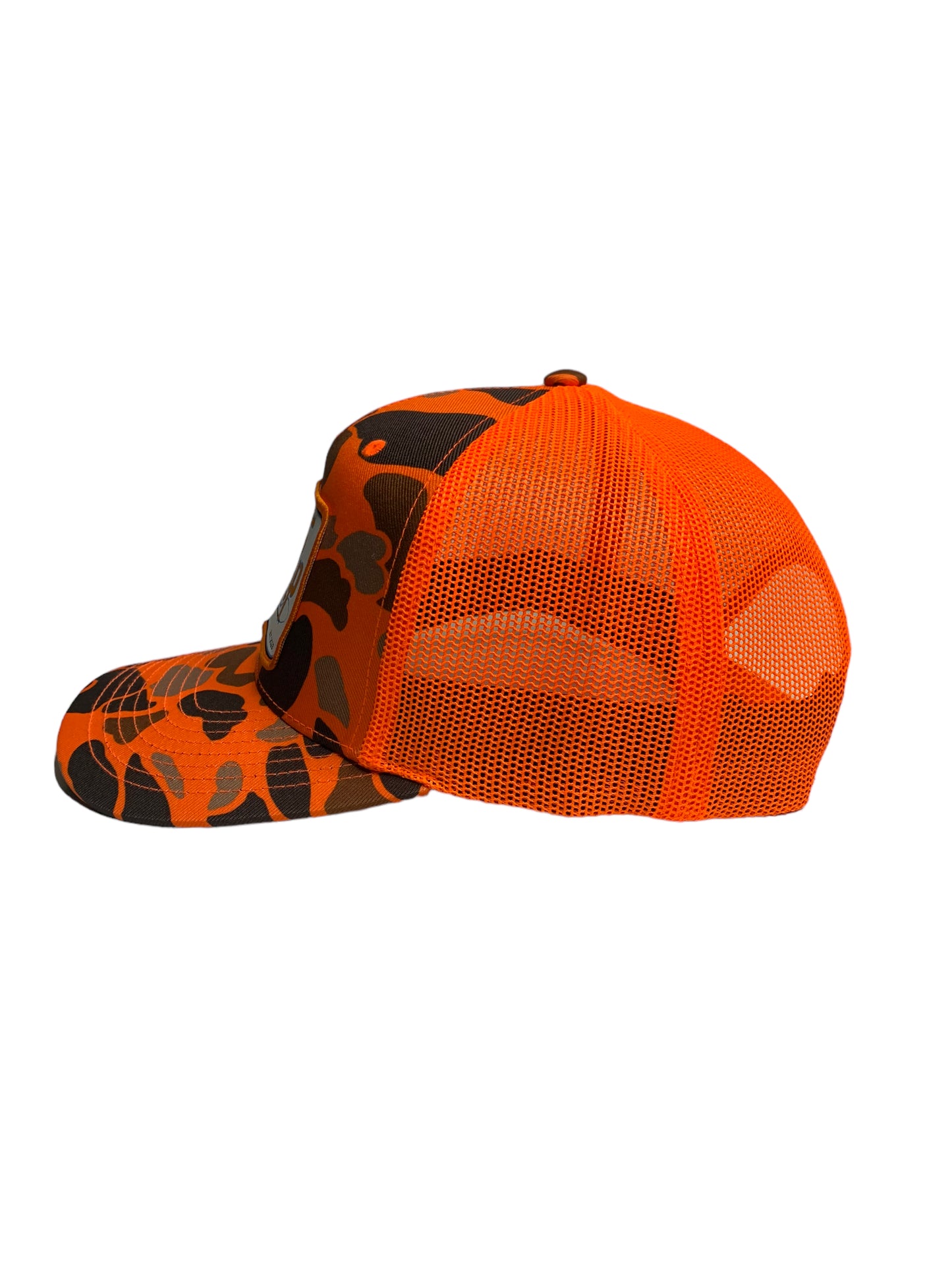 Orange Camo Trucker