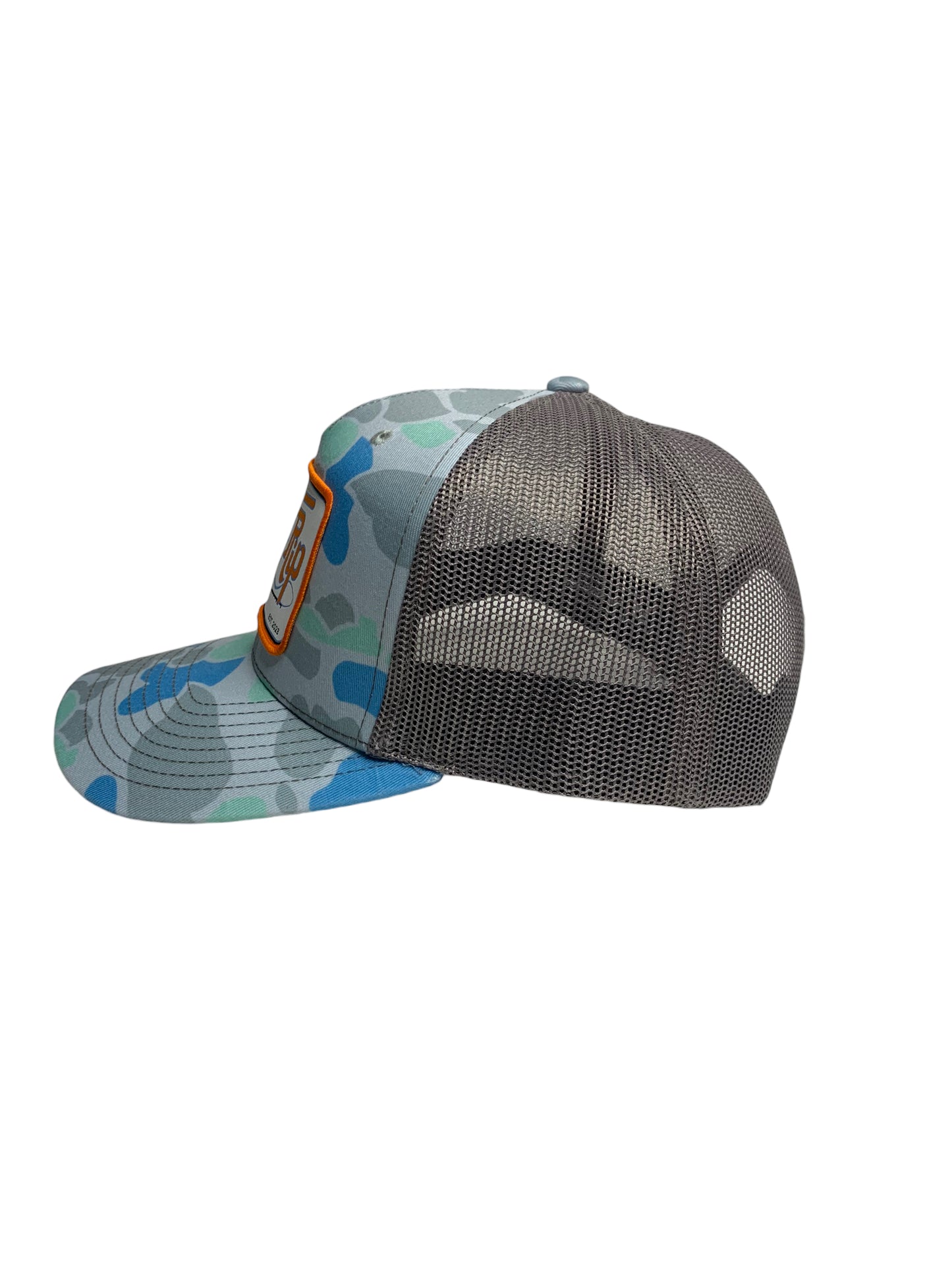 Blue Camo Trucker